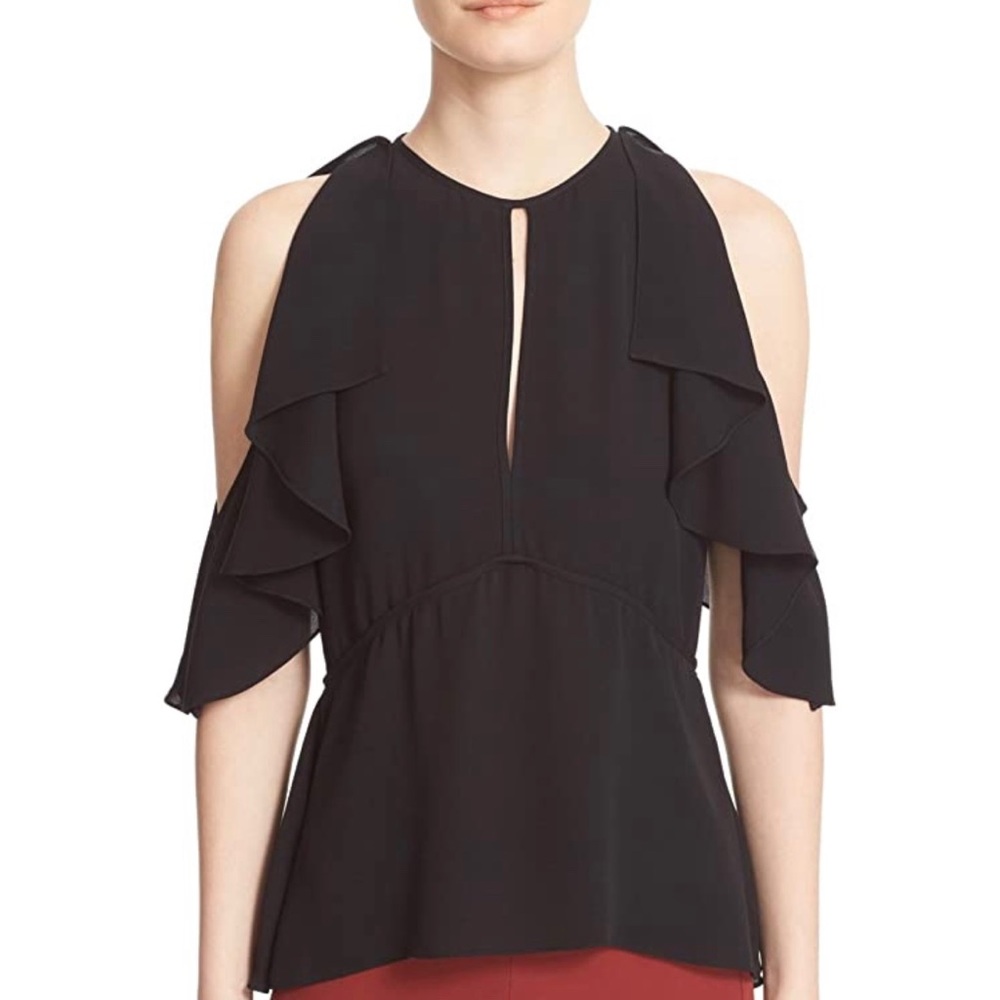 ❌NOT FOR SALE❌L’AGENCE Desiraya Ruffle Cold Shou - Picture 6 of 16